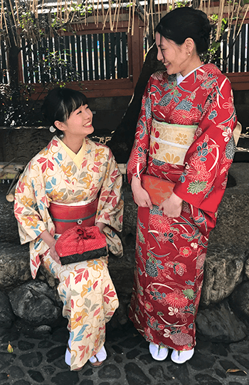 “Shoken silk kimono” one day rental plan